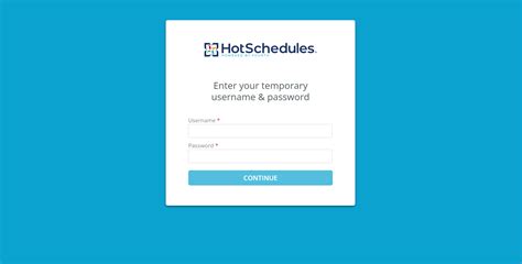 hot schedules log in|app.hotschedules login.